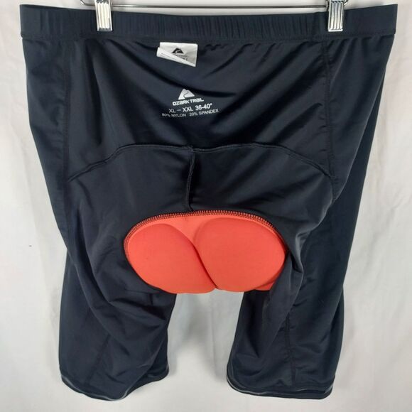 Ozark Trail Mens Padded Bike Shorts Size XL-XXL Black Spandex Cycling - Picture 4 of 12